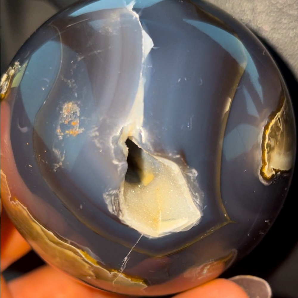 Volcanic Agate Healing Crystal Sphere